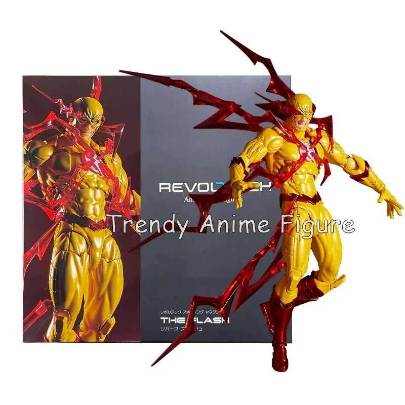 Revoltech Amazing Yamaguchi Flash Action Figure Movable 17cm Flashpoint Model Kaiyodo Flash Figures Toy Collection Holiday Gifts
