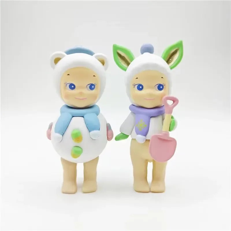 Sonny Angel Winter Wonderland Series Cute Anime Figure Dolls Christmas Tree Ornaments Collectible Toys for Kids Fans Gift 2024