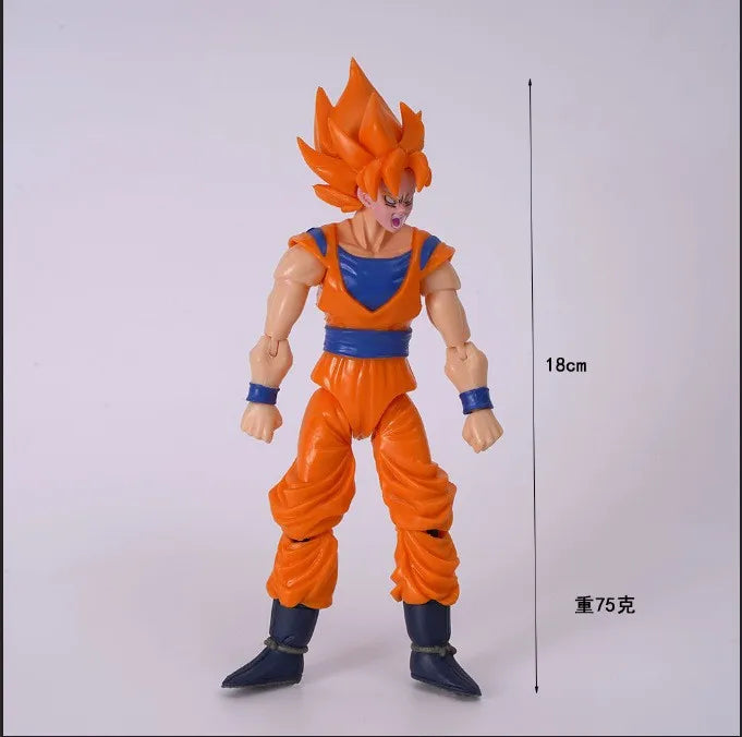 Anime Dragon Ball Z Action Figures Set-Son Goku Son Gohan Vegeta Frieza-Collectible Assembly Model Toys Boys Festival Gifts