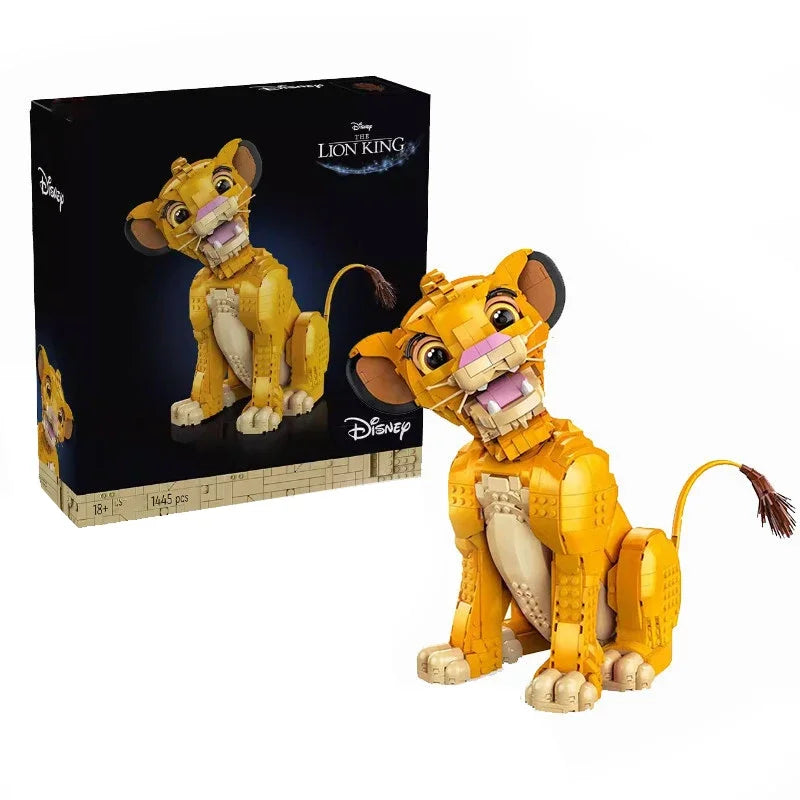Disney The Lion King Classic Movie Series 29cm Simba Model Building Blocks Children's Boys and Girls Toy Gift Set