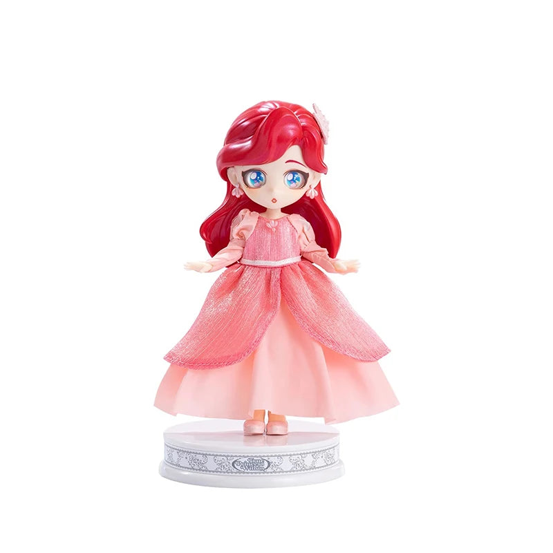 Disney Frozen Q Posket Action Figure Toys Cute Jointed Doll Elsa Snow White Belle Ariel Princess DIY Kids Girl Toy Birthday Gift