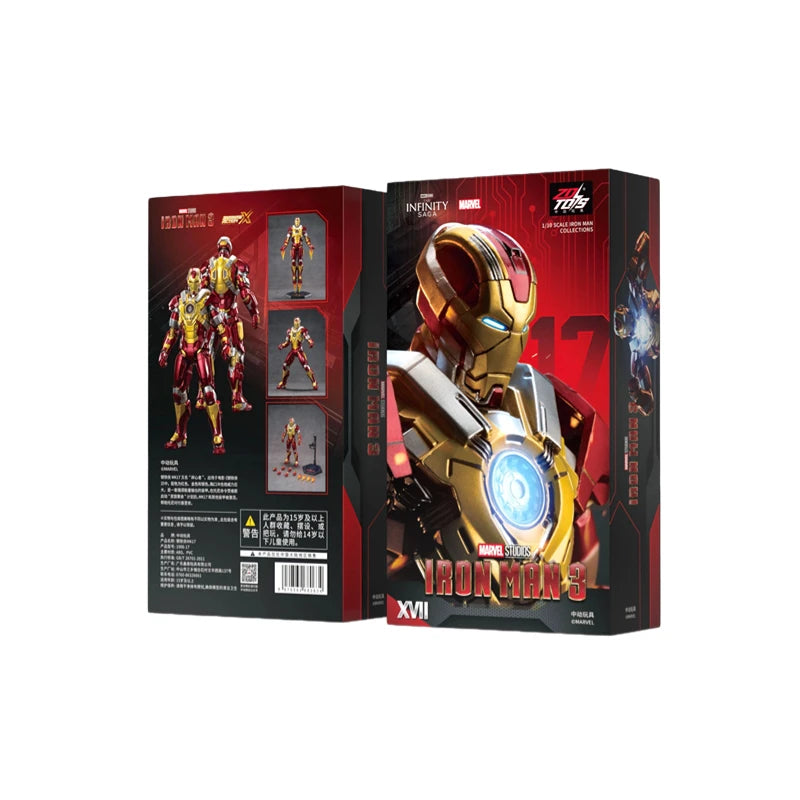 ZD Original Iron Man MK30 Blue Steel 1/10 Iron Patriot MK3 Marvel legends War Machine 10th Anniversary Action Figure Model Gift