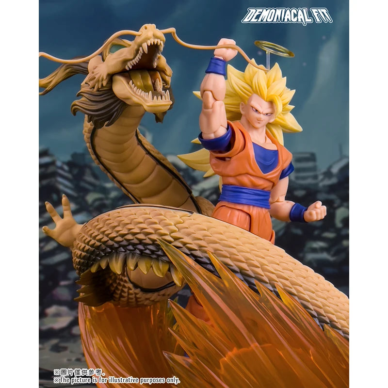 Demoniacal Fit Dragon Ball Super Saiyan 3 SSJ3 Son Goku Dragon Blaster Dragon Fist Burst Anime Action Figure Model Toys Gifts