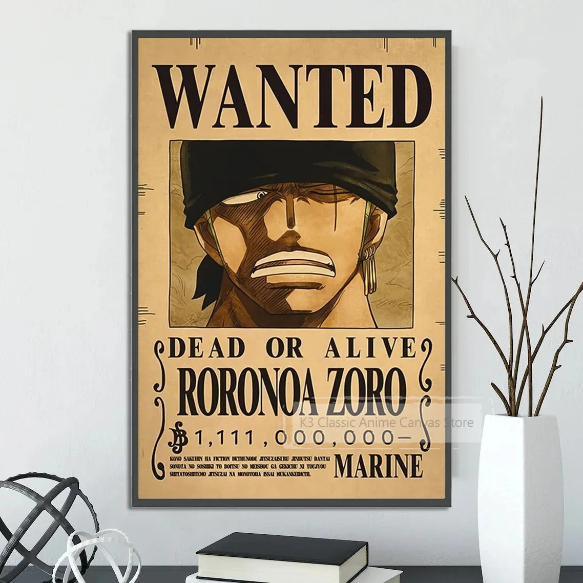One Piece Canvas Poster Bounty Order Luffy Wallpapr Ace Figures Nami Home Decoration Painting Anime Zoro Wall Art Sanji