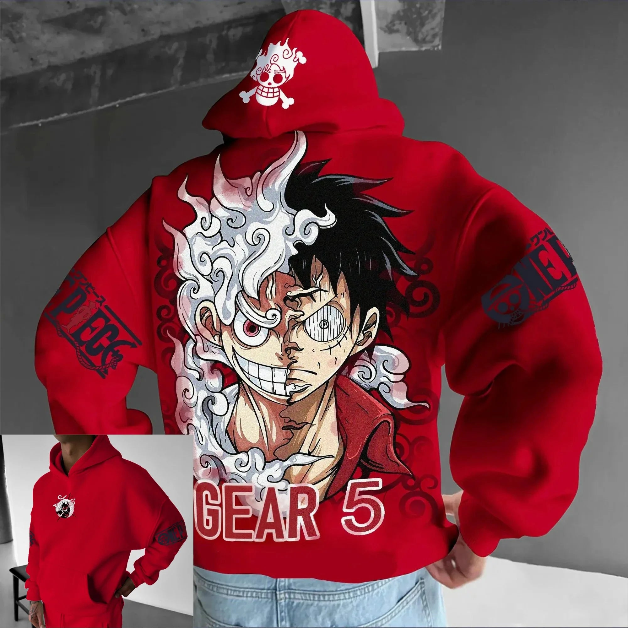 One Piece Luffy Anime Hoodie man women Pullover Sweatshirt Streetwear Casual Autumn spring Cosplay Long Sleeve Tops