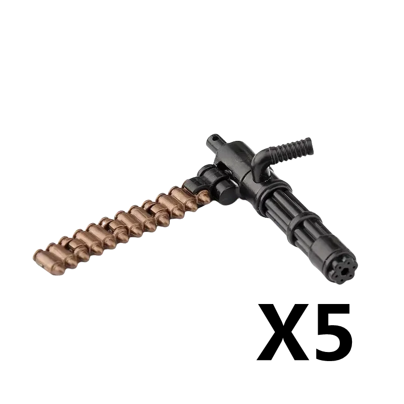 5/10 WW2 Soldier Weapons Building Block Two-color Printing Machine Rifle Submachine Sniper Guns Military Accessories Bricks C238