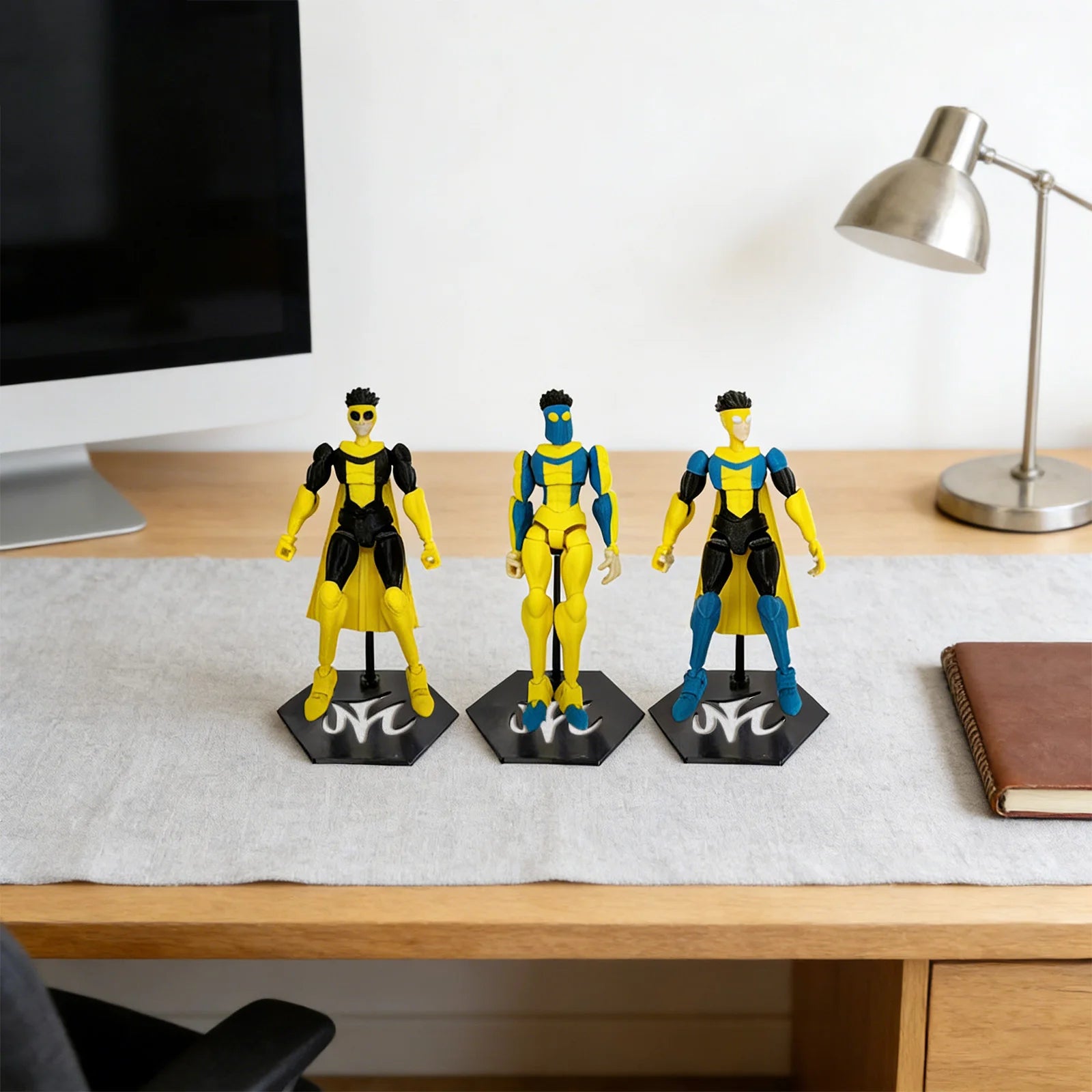 Multi-Joint Action Figure - Invincible T13 3D Printed Collectible with Base, Anti-Fall Joint Locks & UV-Resistant Coating Deskto