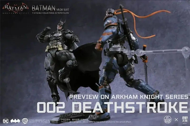 Original LPZZ Toys Arkham Knight Figure V8.04 Suit Batman Action Figures 002 Deathstroke DC Multiverse Superman 1/12 Statue Gift
