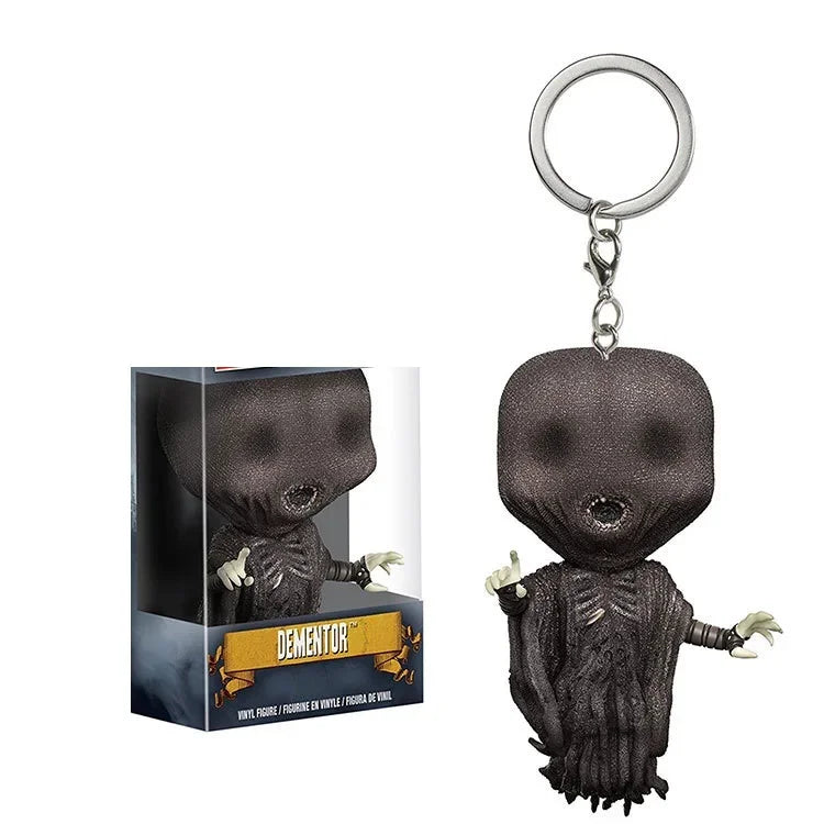 Funko POP Keychain Hermione Series Ginny Ron Hedwig Snape Fawkes Dementor Luna Pocket Pop Key Ring Chain Toy
