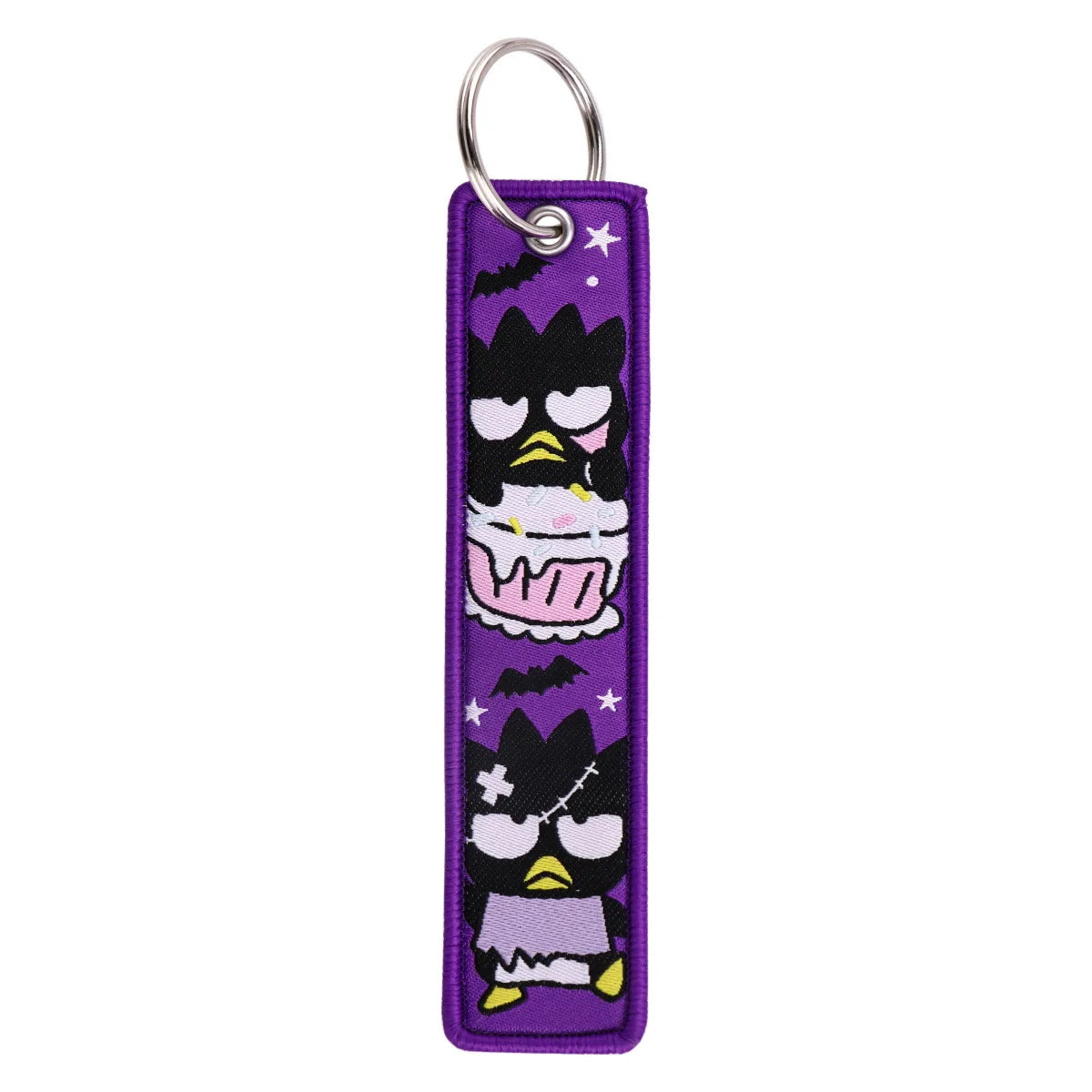 Sanrio Hello Kitty Melody Kuromi Embroidery KeyChain Key Tag Cars Backpack Chaveiro Keychain Keyring Accessories Toy Gift