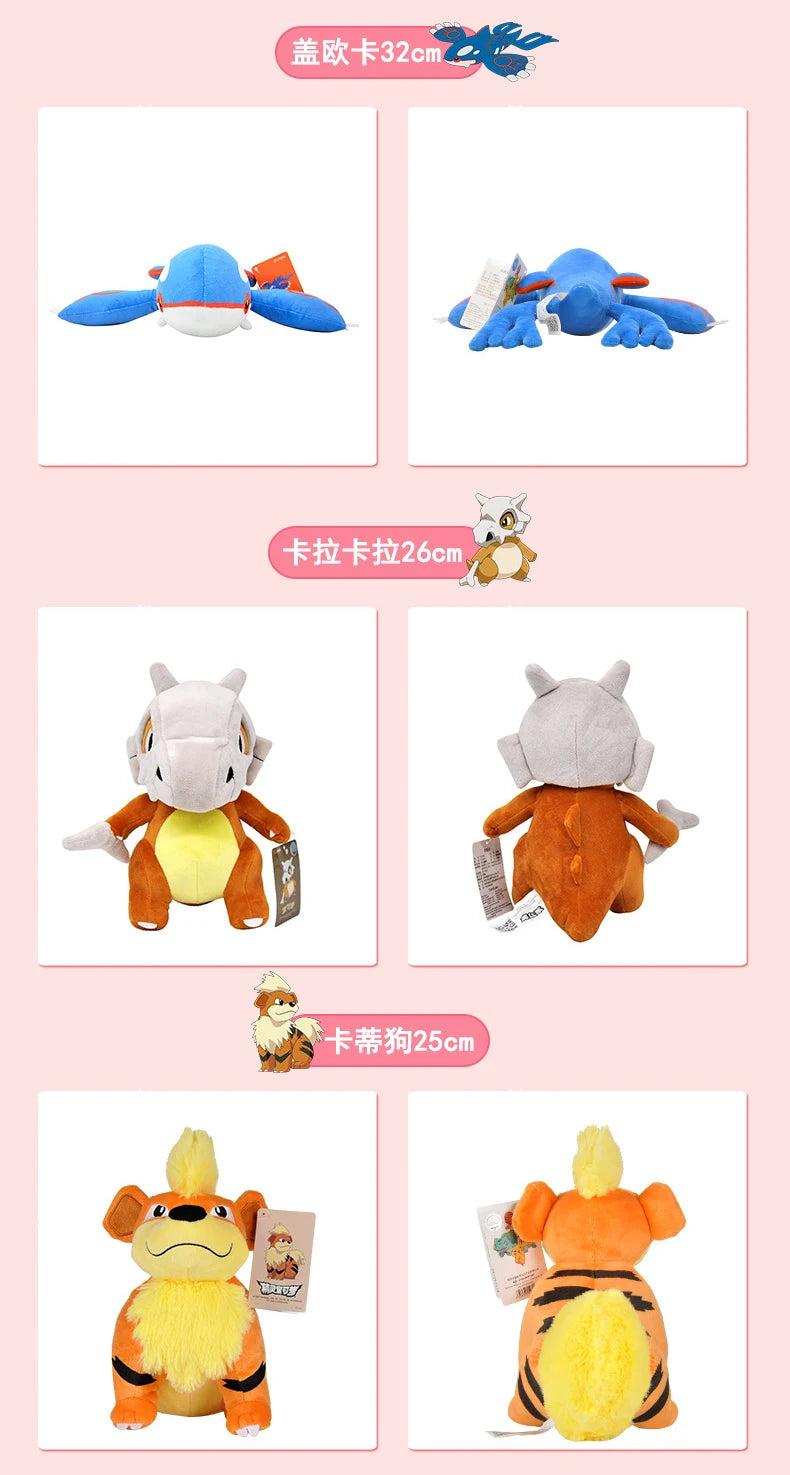 POKEMON Original Plush Toy Gengar Mimikyu Pikachu Charizard Genuine Kawaii Plush Doll Soft Cute Cartoon Piplup Toy for Kids Gift