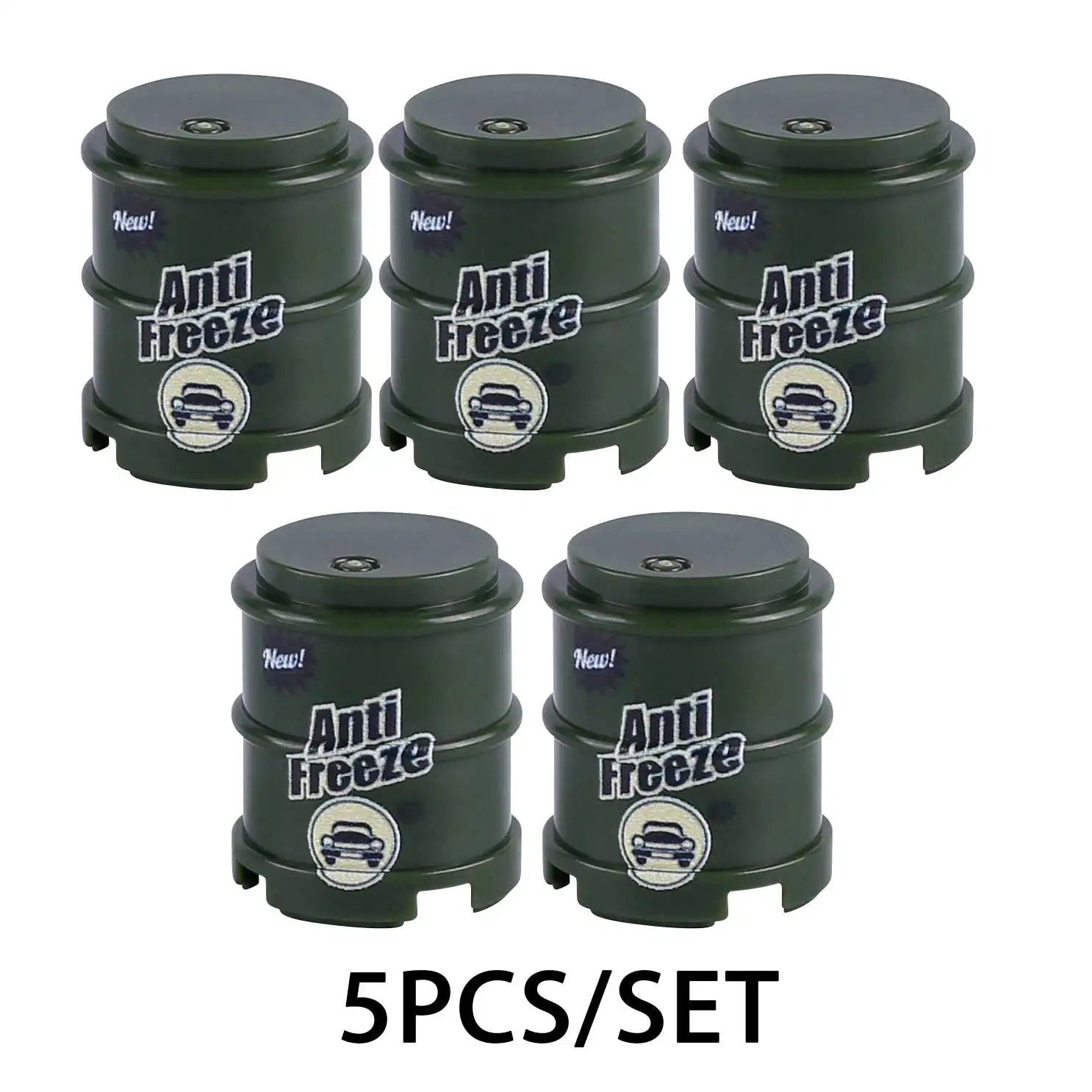 MOC WW2 Military Oil Drum Fuel Tank Printed Building Blocks Weapons Soldiers Accessories War Scene Accessories Bricks Toys Boys