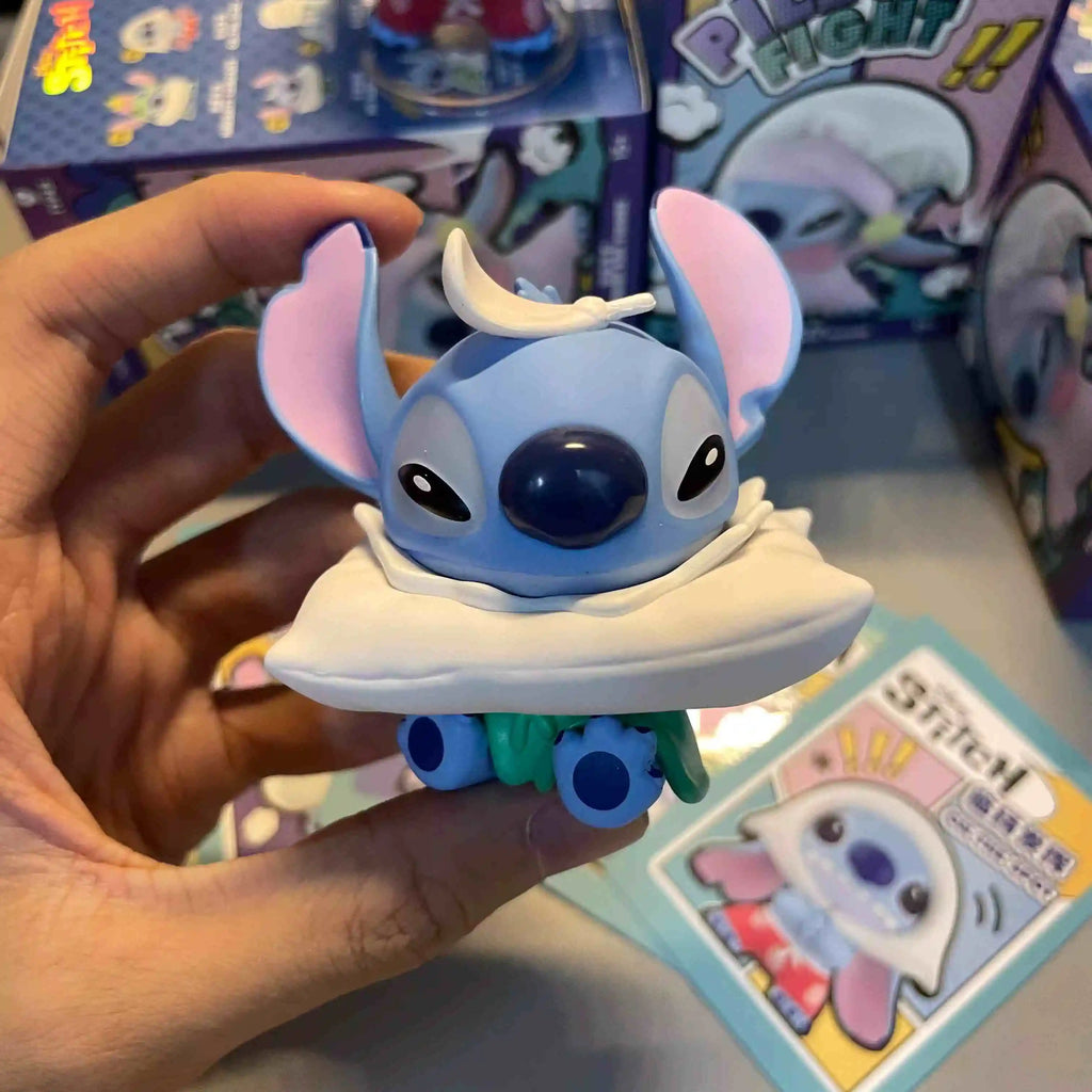 New Cartoon Disney Stitch Needle Pillow Battle Series Blind Box Action Figure Decor Ornament Cute Needle Doll Toy Birthday Gifts