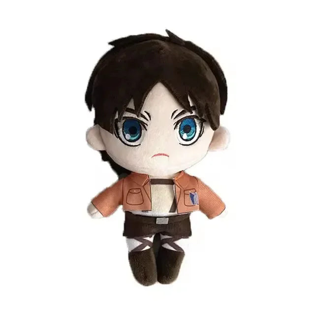 Anime Attack on Titan Plush Toys Doll Kawaii Levi Eren Mikasa Cute Kawaii Collection Green Stuffed Doll Birthday Gifts For Kids