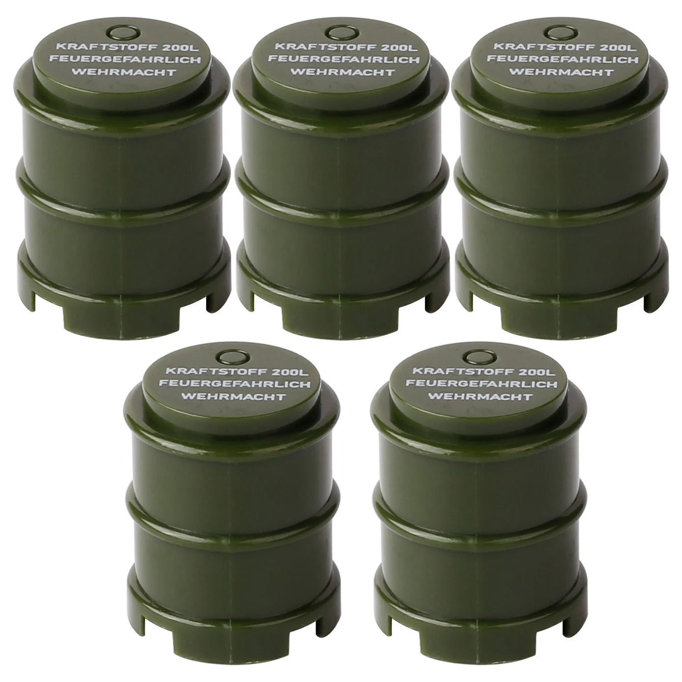 MOC WW2 Military Oil Drum Fuel Tank Printed Building Blocks Weapons Soldiers Accessories War Scene Accessories Bricks Toys Boys