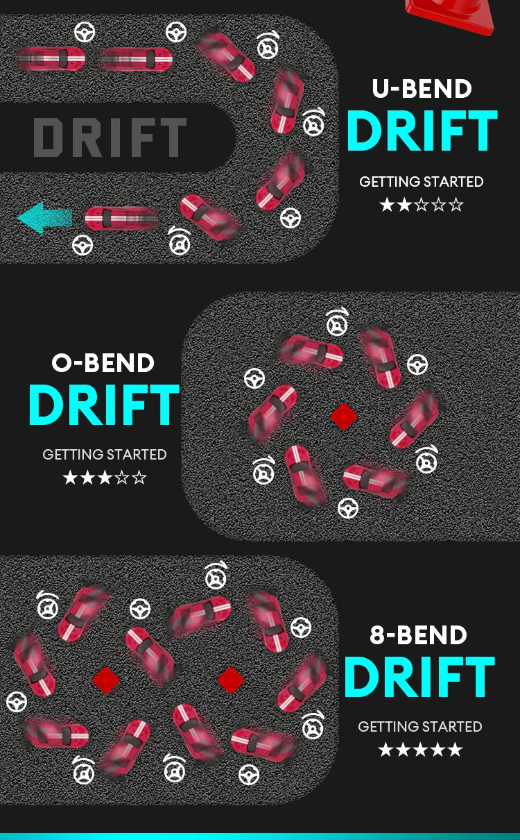 40KM/H Remote Control Car Rechargeabl Racing Drift Electric Graffiti RC Cars Birthday Toys for Boys