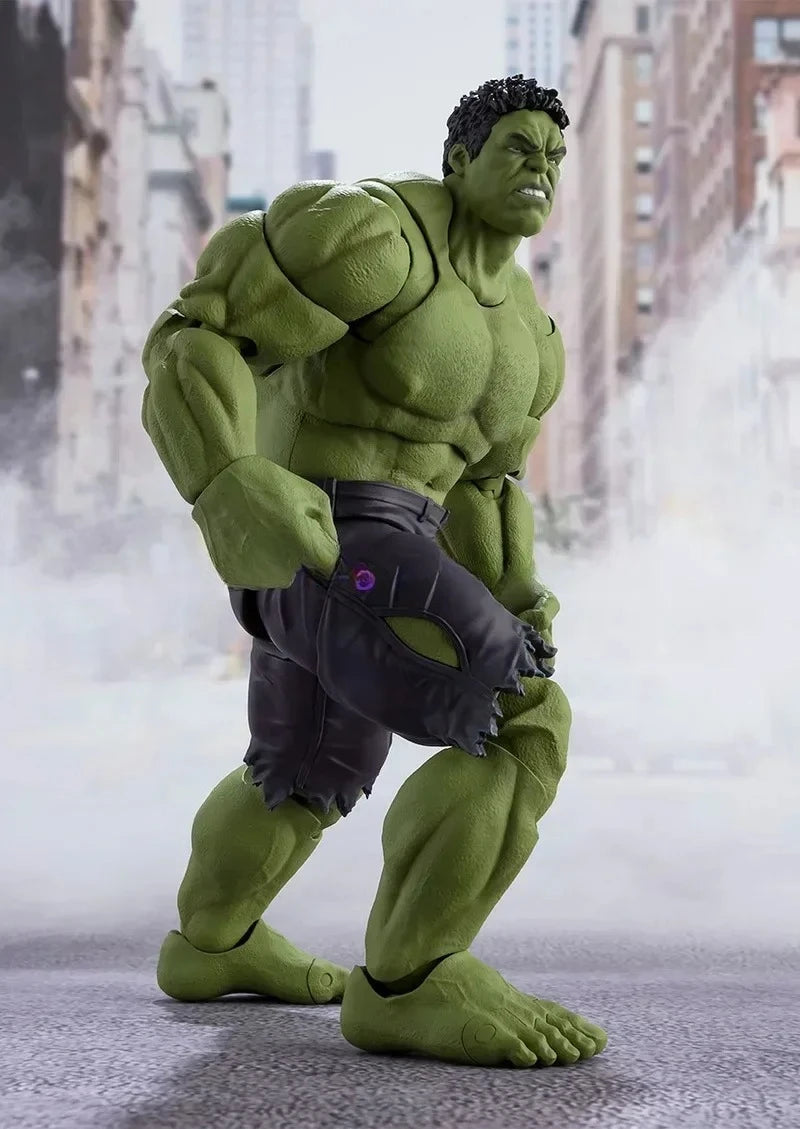 Bandai Shf Marvel Avengers Endgame Edition Captain America Iron Man Mk6 Thor Hulk Action Figure Anime Series