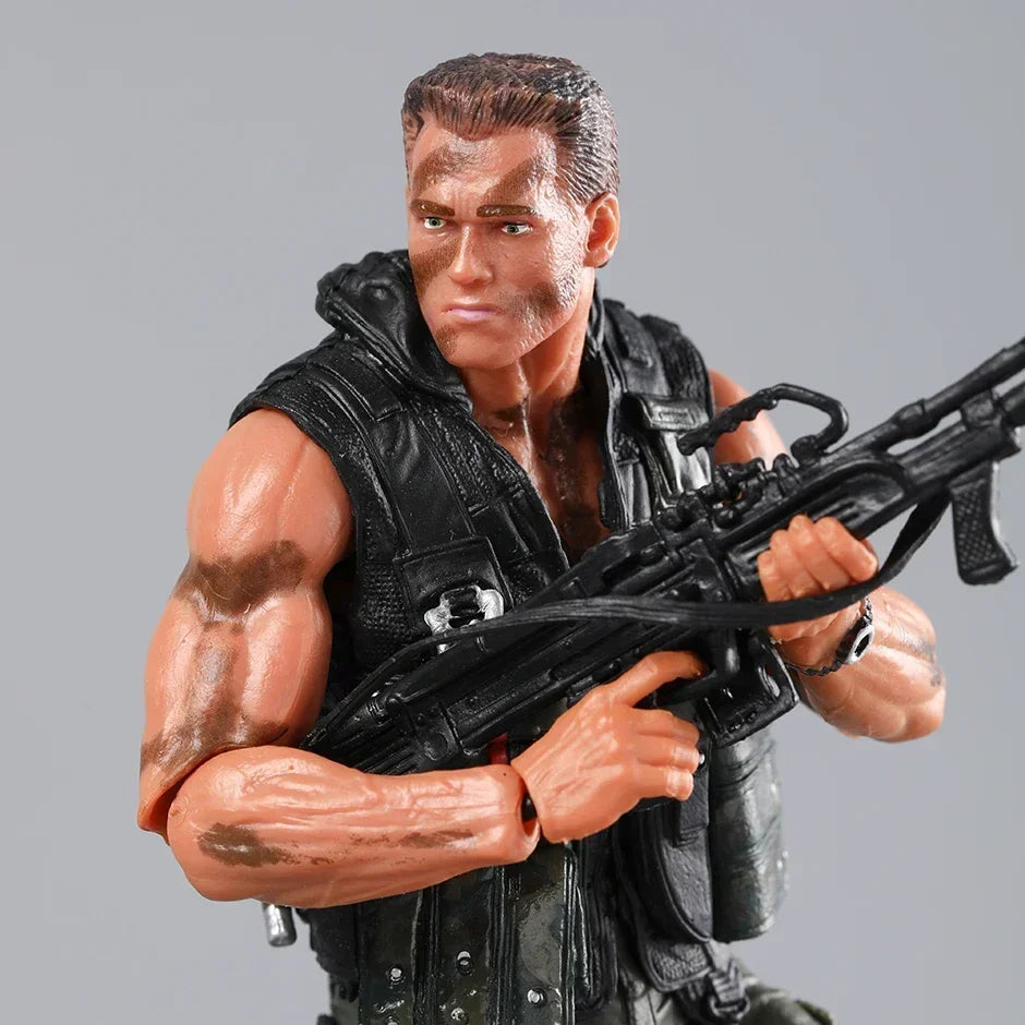 NECA Arnold Schwarzenegger Commando Matrix 30th Anniversary Action Figure Figurine Collectible Model Doll Toy