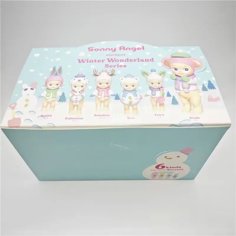 Sonny Angel Winter Wonderland Series Cute Anime Figure Dolls Christmas Tree Ornaments Collectible Toys for Kids Fans Gift 2024