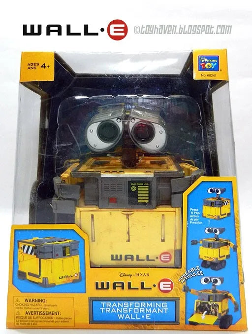 Disney Original Thinkway Toys WALL E Transforming EVE Robot Action Figure Model Toy Kid Christmas Gift for Children Collection