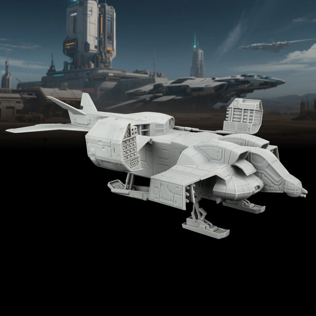 Sci-Fi Spaceship Tabletop Terrain Miniature | TRPG Starship Model for TTRPG Exploration, Collection & Creative Storytelling