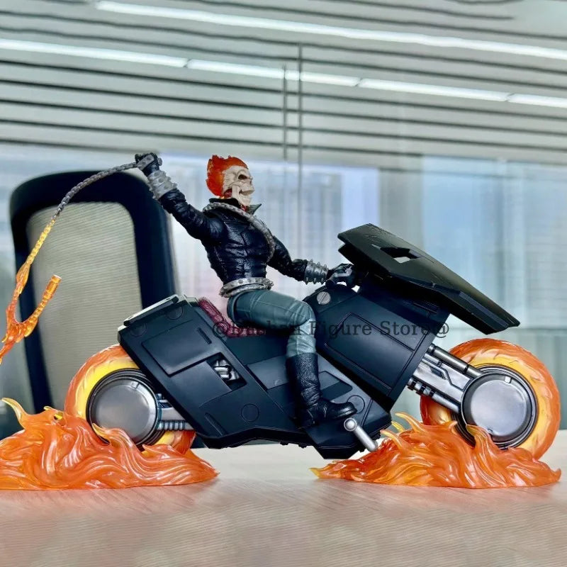 Anime Ghost Rider Action Figure Johnny Blaze Celebrating Figurine 85th Anniversary 6" Collection Model Statue Toys Holiday Gifts