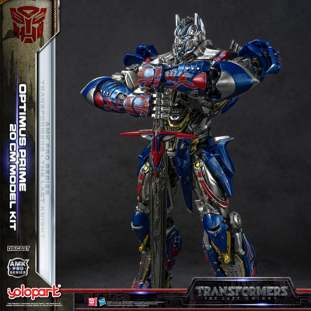 YOLOPARK Transformers Model: The Last Knight AMK PRO Series 20cm Optimus Prime Model Kit Action Figures Toy For Boy Men