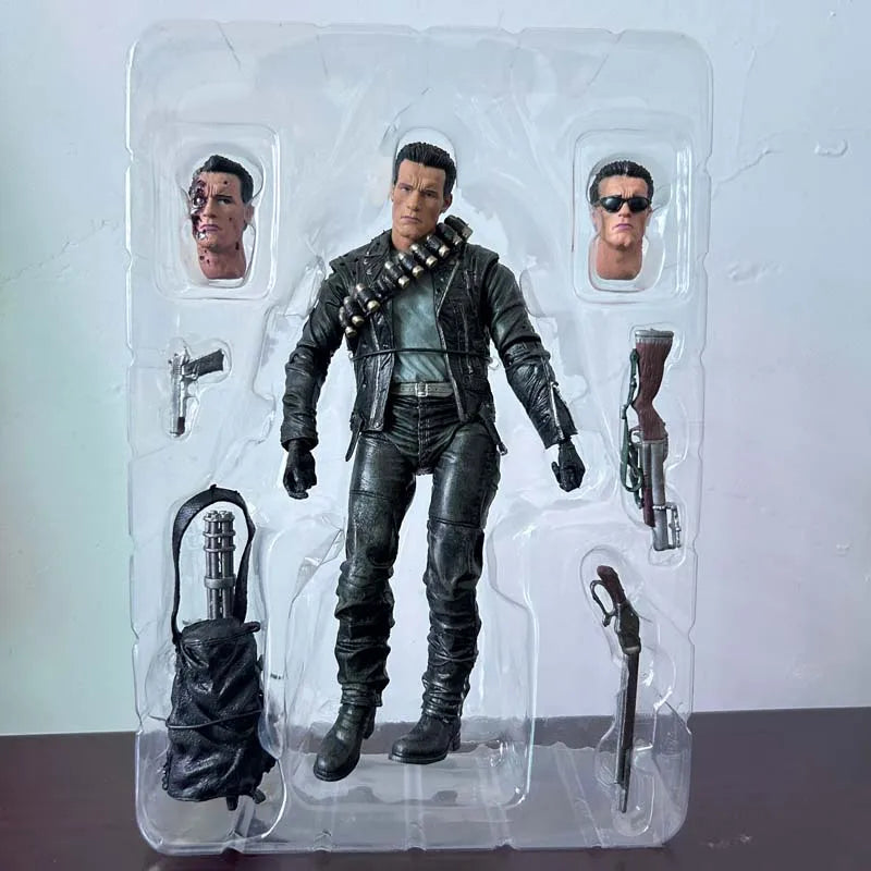 NECA Figure Terminator 2 Judgment Day T800 Sarah Connor T-800 Arnold Schwarzenegger Commando Action Figure Model Collectible Toy