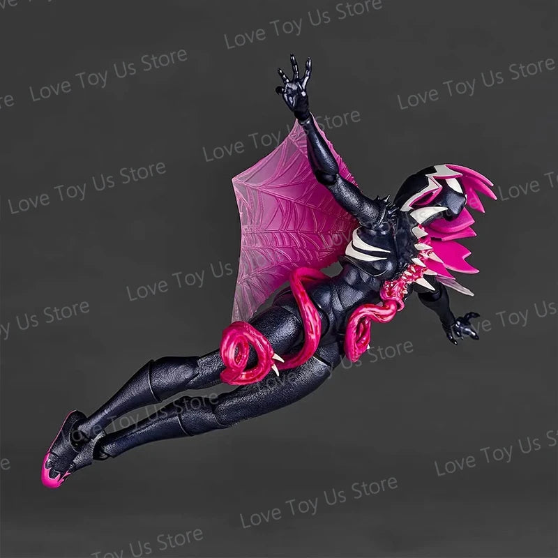 Venom Gwen Action Figures Anime Figurine Kaiyodo Amazing Yamaguchi Revoltech Statue Ko Model Gk Collection Kid Toy Gift