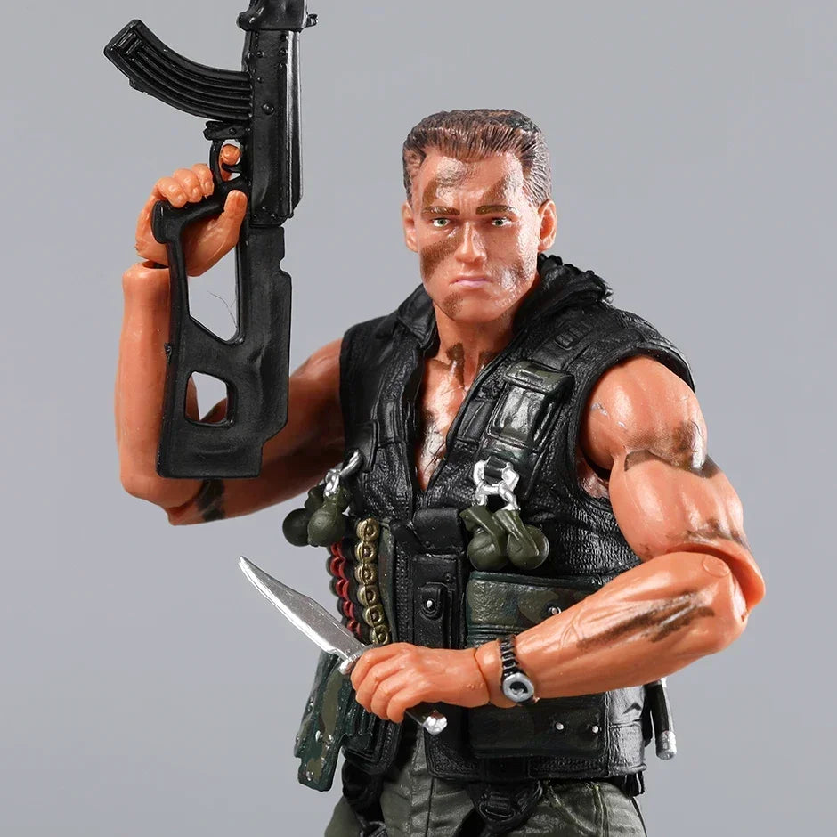 NECA Arnold Schwarzenegger Commando Matrix 30th Anniversary Action Figure Figurine Collectible Model Doll Toy