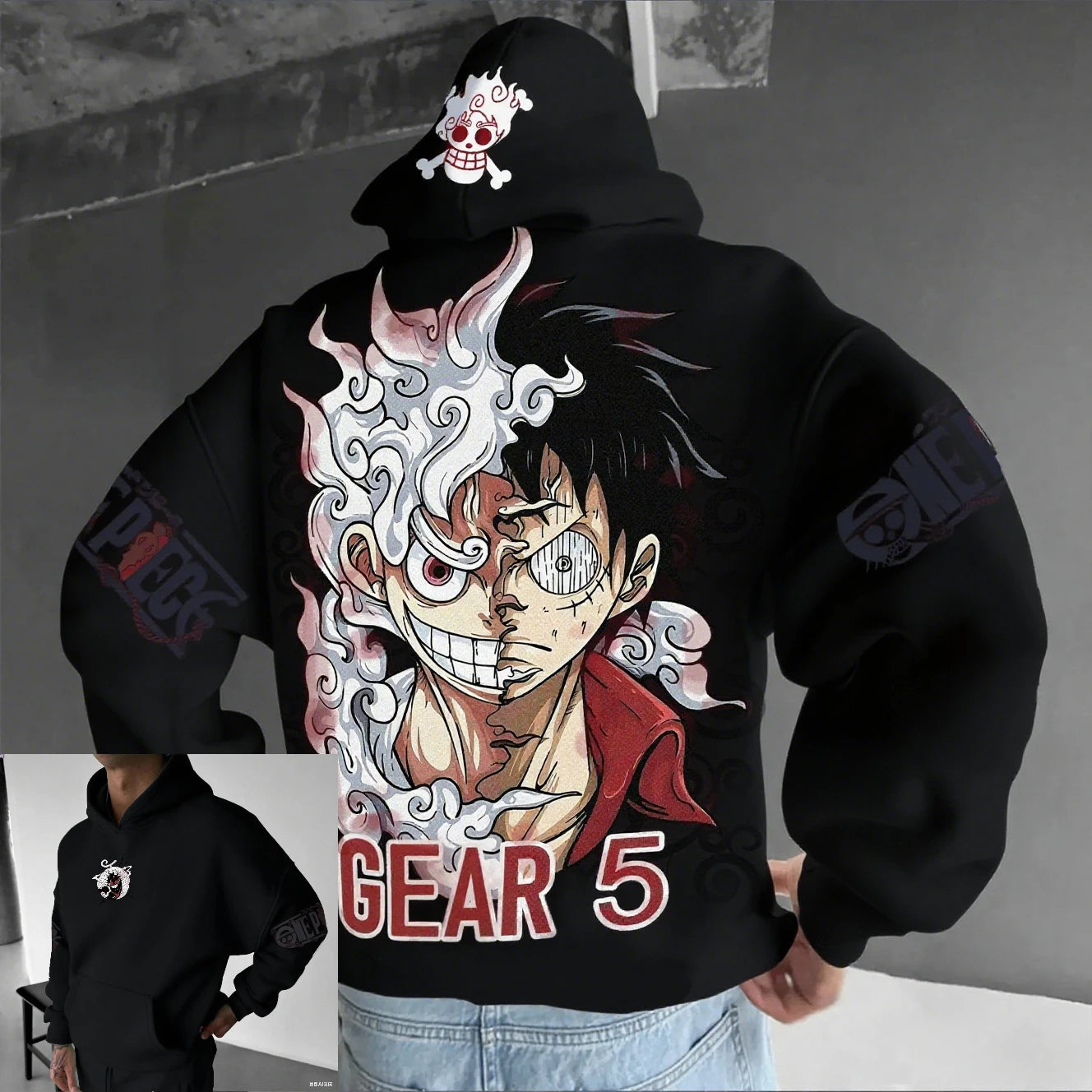 One Piece Luffy Anime Hoodie man women Pullover Sweatshirt Streetwear Casual Autumn spring Cosplay Long Sleeve Tops
