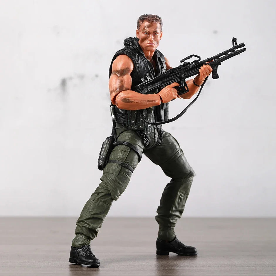NECA Arnold Schwarzenegger Commando Matrix 30th Anniversary Action Figure Figurine Collectible Model Doll Toy