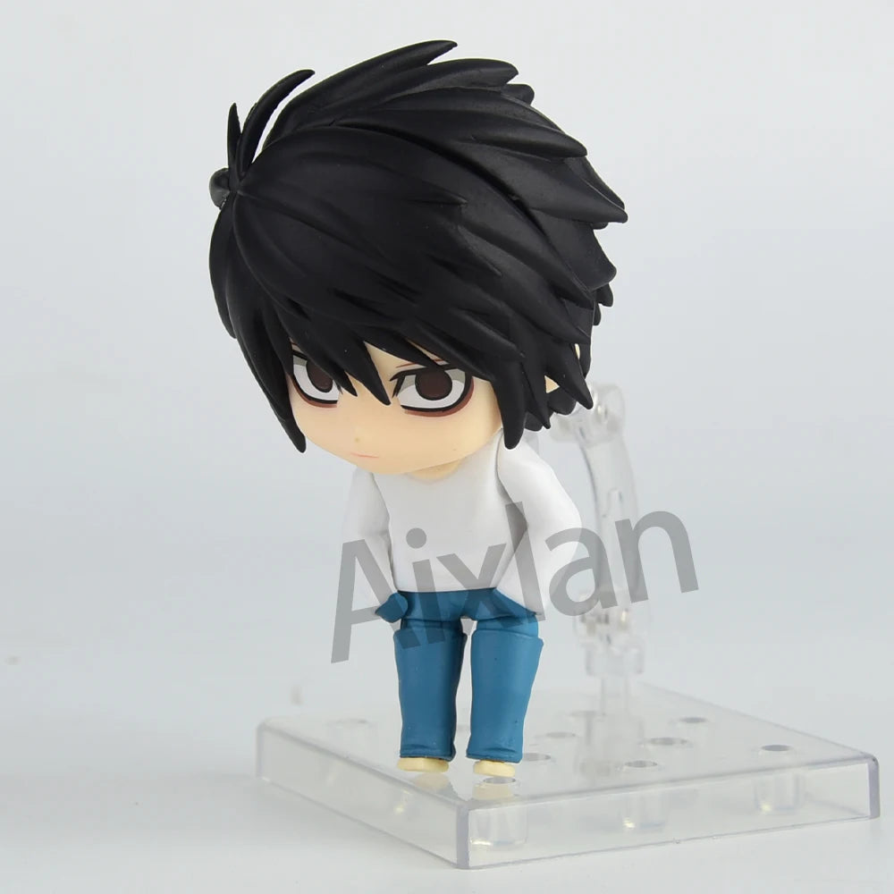 Aixlan#1160#1200 DEATH NOTE Figure Yagami Light Cute Edition 10CM L·Lawliet PVC Action Figure Amine Toygift Collectible Figurine