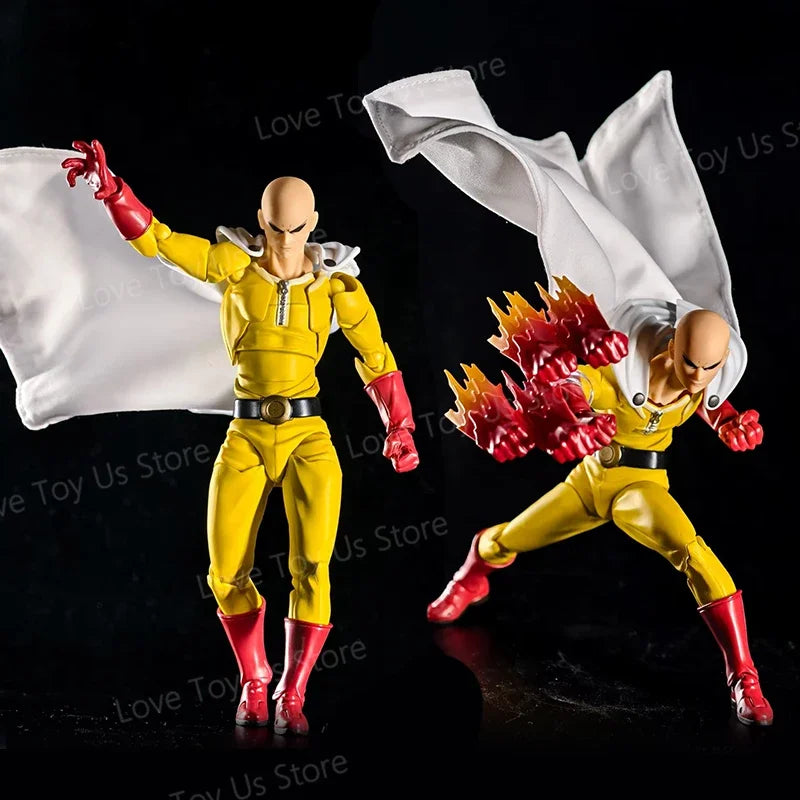 One Punch Man Saitama Amazing Yamaguchi Revoltech Saitama In Stock Anime Action Collection Figures Model Toys Gifts