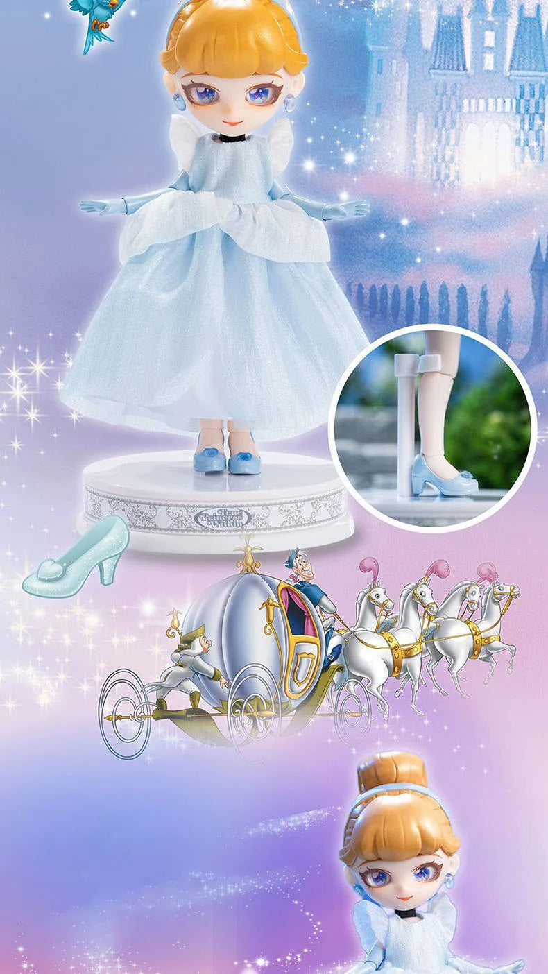 Disney Frozen Q Posket Action Figure Toys Cute Jointed Doll Elsa Snow White Belle Ariel Princess DIY Kids Girl Toy Birthday Gift