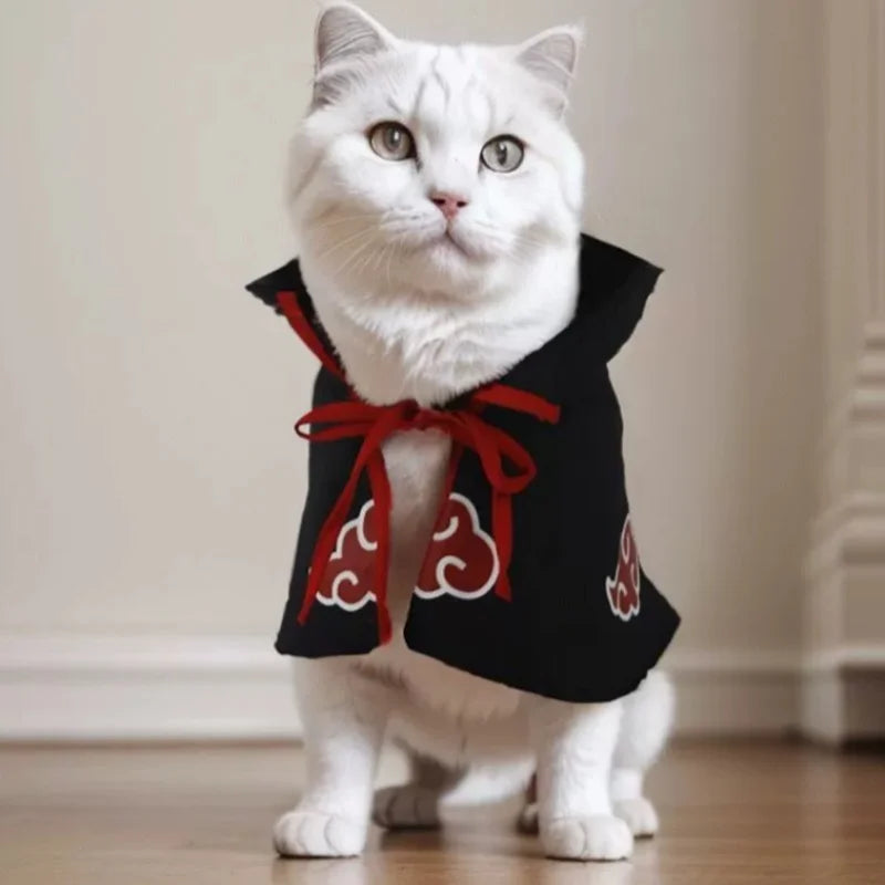 Anime Haruto Pet Cloak Clothes Pet Cat Dog Cosplay Costume Hokage Uzumaki Akatsuki Photo Props Birthday Fans Gifts Toys
