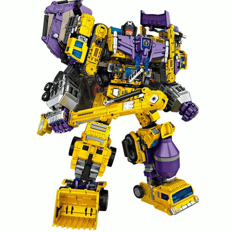 NBK Transformation Robot KO Version G1 Devastator Action Figure Excavator Rescue Scraper Hook Suit Collection Car Model Kid Toys