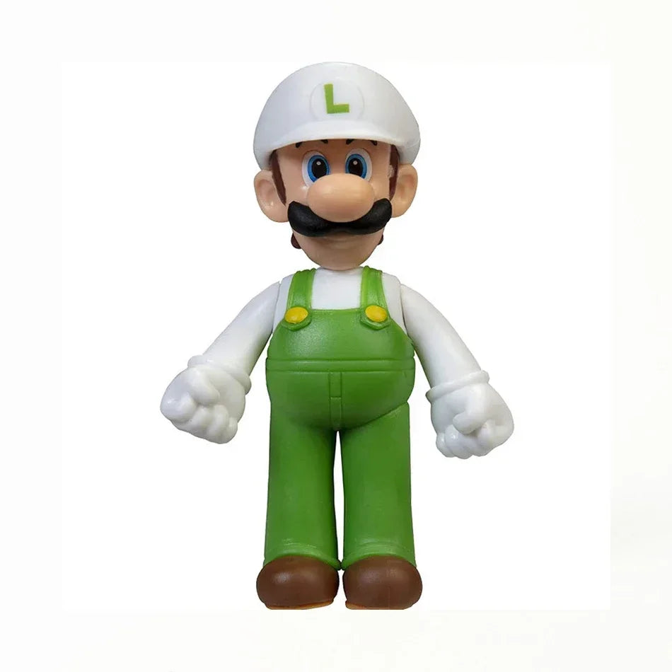 Super Mario Bros Cartoon Dolls Model Birthday Gift Anime Figures Luigi Yoshi Mario Creative Collectible Model Toys