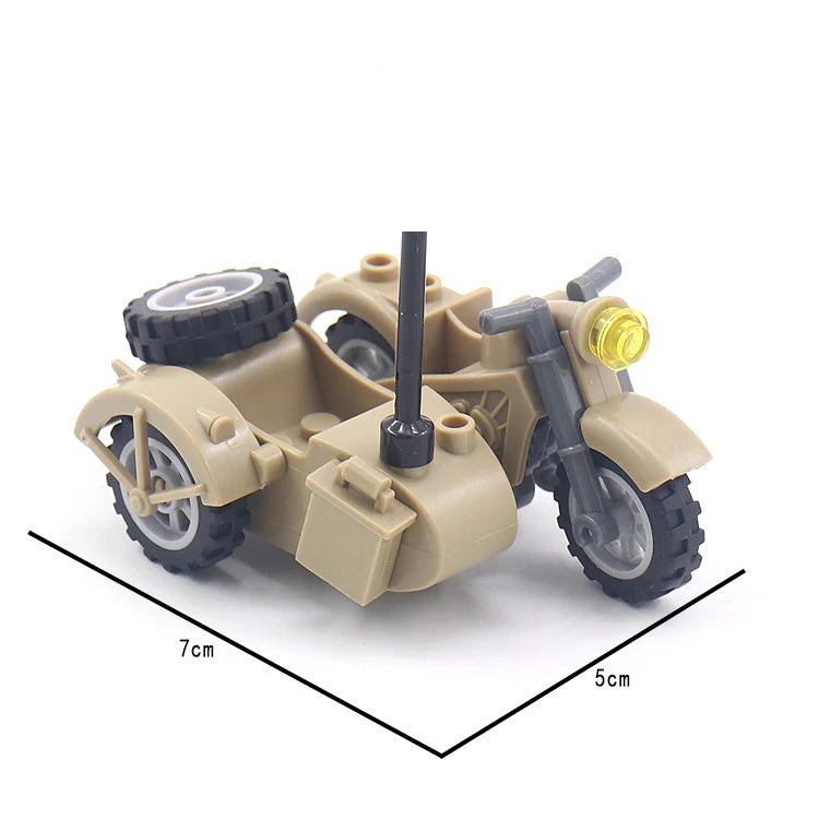 25/50/100Pcs Soldier Police Gangster WW2 Army Military Weapons SWAT Machine Gun Mortar Building Blocks Figure Model Brick Toy