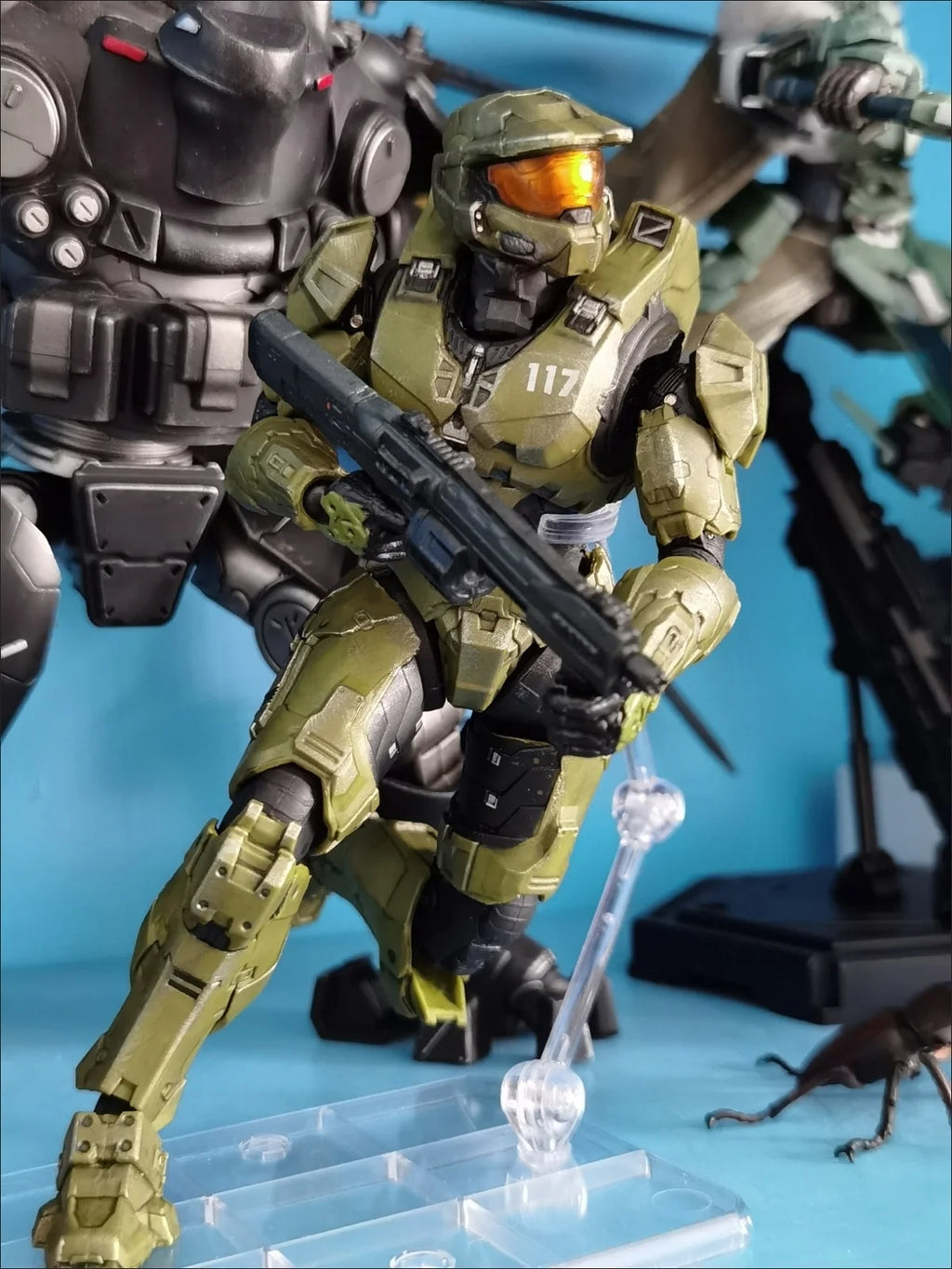 Sentinel Master Chief 18cm PVC Action Figure Anime Collection Model Mjolnir Mk VI SV Movable Doll Toys for John117 S117