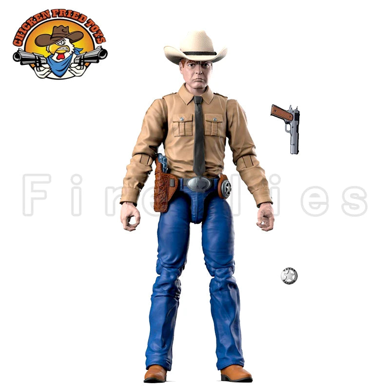 1/18 3.75inches Chicken Fried Toys Action Figure Dime Novel Legends Modern Texas Ranger Anime Collection Model Toy Free Shipping