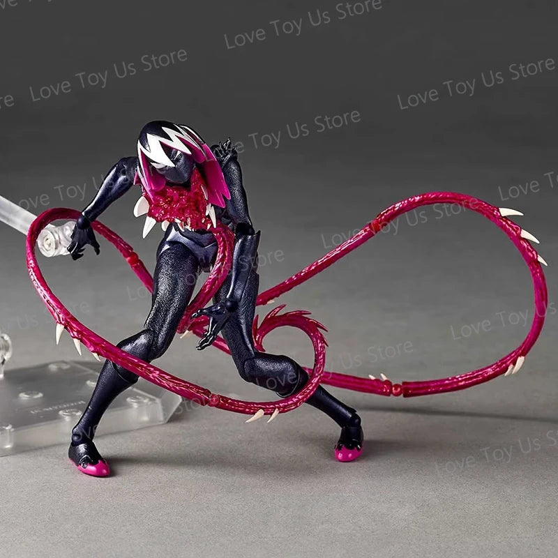 Venom Gwen Action Figures Anime Figurine Kaiyodo Amazing Yamaguchi Revoltech Statue Ko Model Gk Collection Kid Toy Gift
