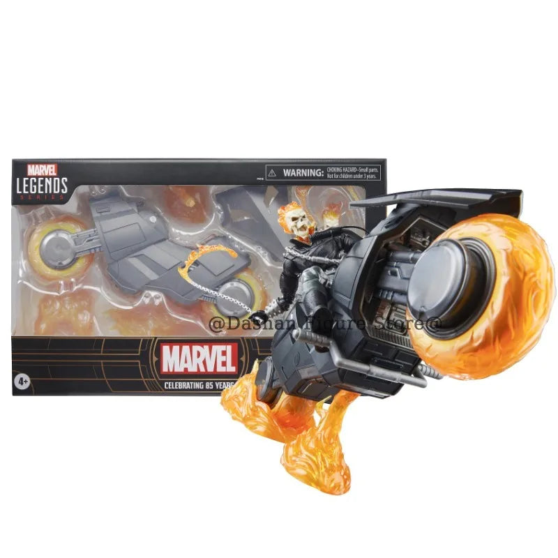 Anime Ghost Rider Action Figure Johnny Blaze Celebrating Figurine 85th Anniversary 6" Collection Model Statue Toys Holiday Gifts