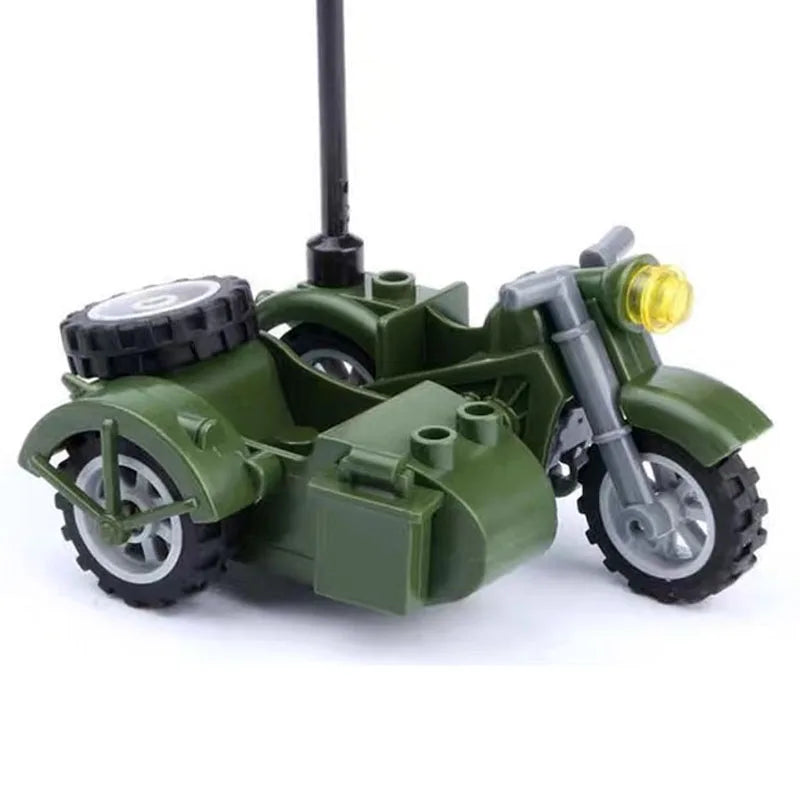 6Pcs Military Ghost Commando Army Soldiers Model Action Figure Blocks Construction Building Bricks Toys For Children