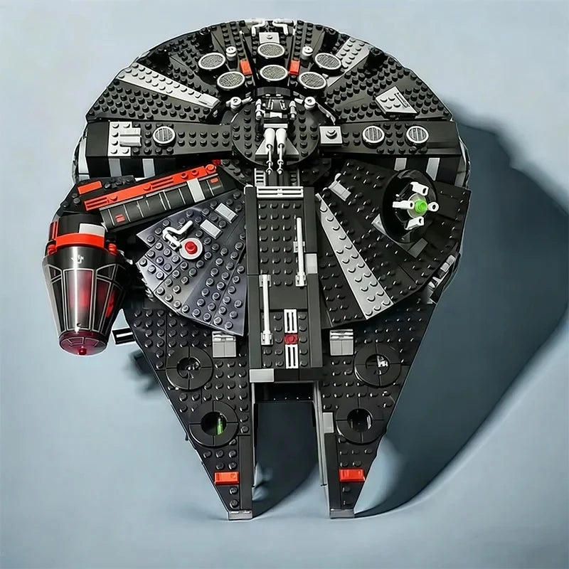 2026 New Moc 1579PCS Dark Falcon Millennium Collection Spacecraft Building Blocks 75389 DIY Model Set Children's Toy Gift