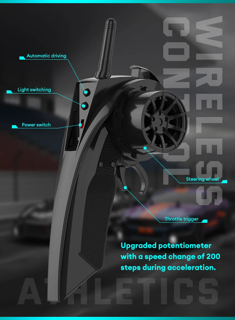 40KM/H Remote Control Car Rechargeabl Racing Drift Electric Graffiti RC Cars Birthday Toys for Boys