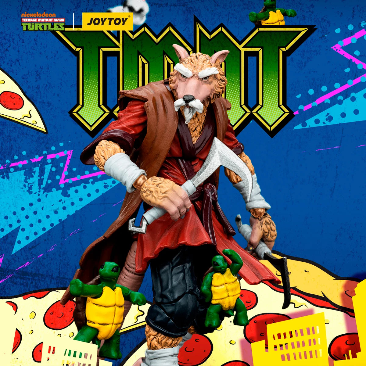 JOYTOY 1/18 Action Figure TMNT Ninja Turtles Michelangelo Donatello Leonardo Raphael Anime figures Toys Model