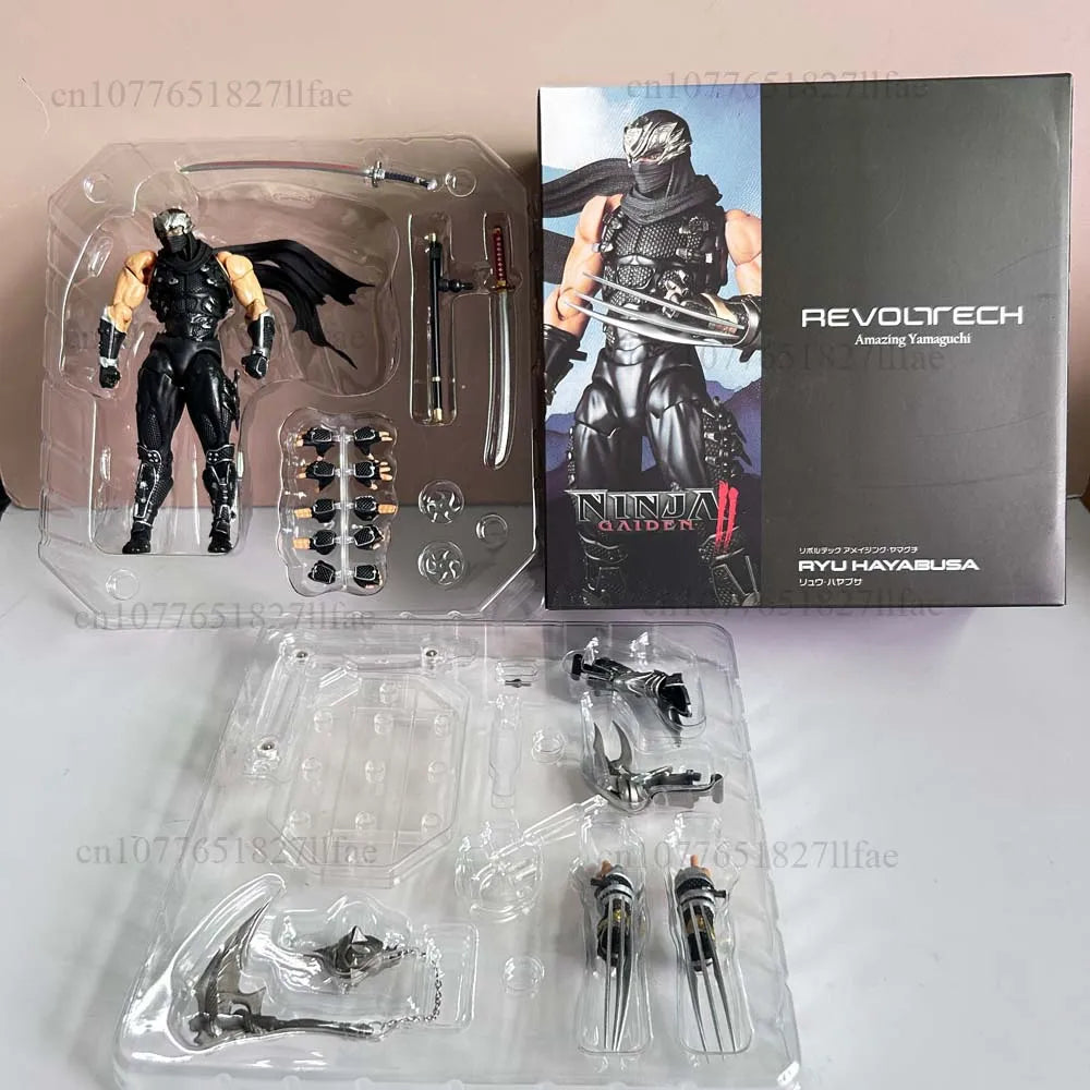 2025 KAIYODO Revoltech 1/12 Amazing Yamaguchi Ryu Hayabusa Ninja Gaiden Action Figure PVC Model Toys Joint Movable Room Decor
