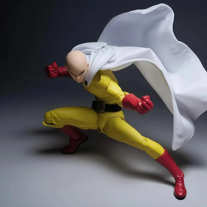 One Punch Man Saitama Amazing Yamaguchi Revoltech Saitama In Stock Anime Action Collection Figures Model Toys Gifts