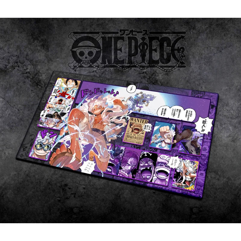 60*35cm Anime One Piece OPCG GAME Card PlayMat Comic Series New Four Emperors Teach Shankusu Buggy Luffy Chopper Collection Toys